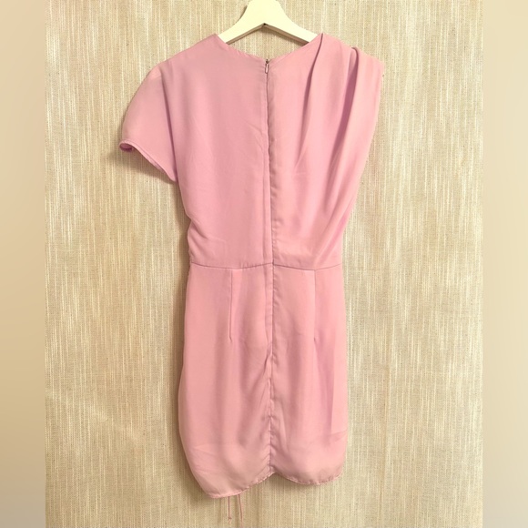 NWT Zara Ruched Satin Effect Mini Dress - Picture 8 of 8